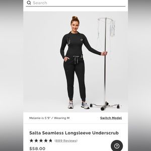 Figs NWOT long sleeve under scrub